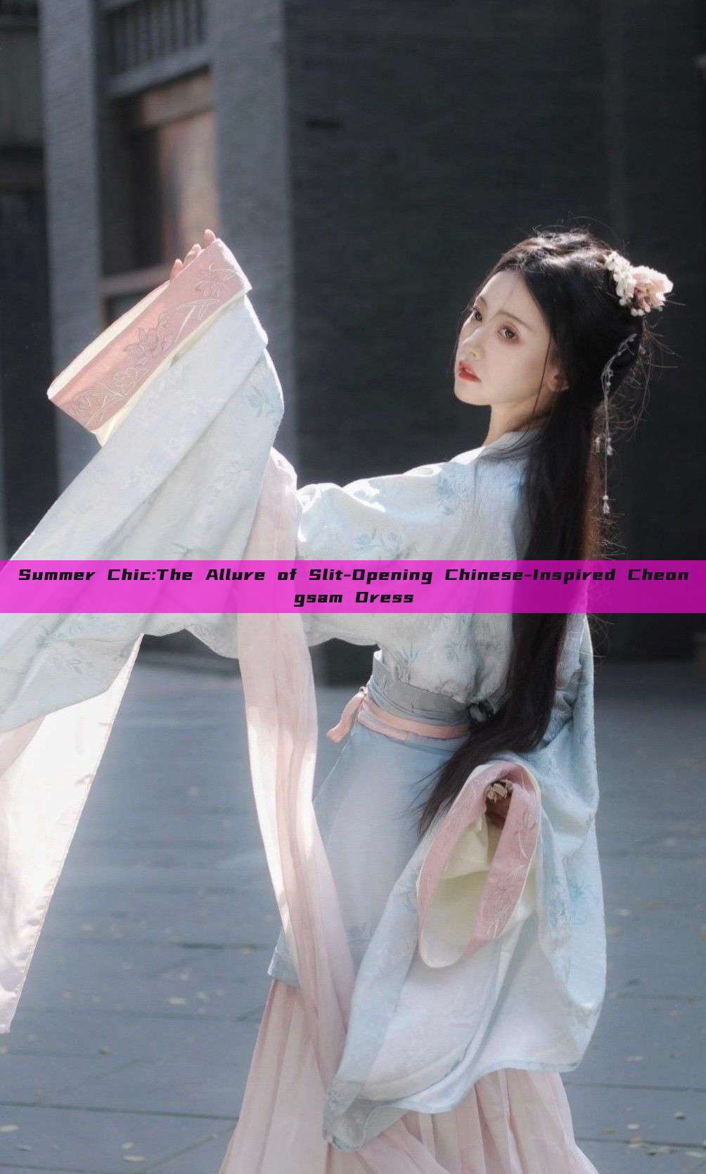 Summer Chic:The Allure of Slit-Opening Chinese-Inspired Cheongsam Dress Summer Chic:The Allure of Slit-Opening Chinese-Inspired Cheongsam Dress