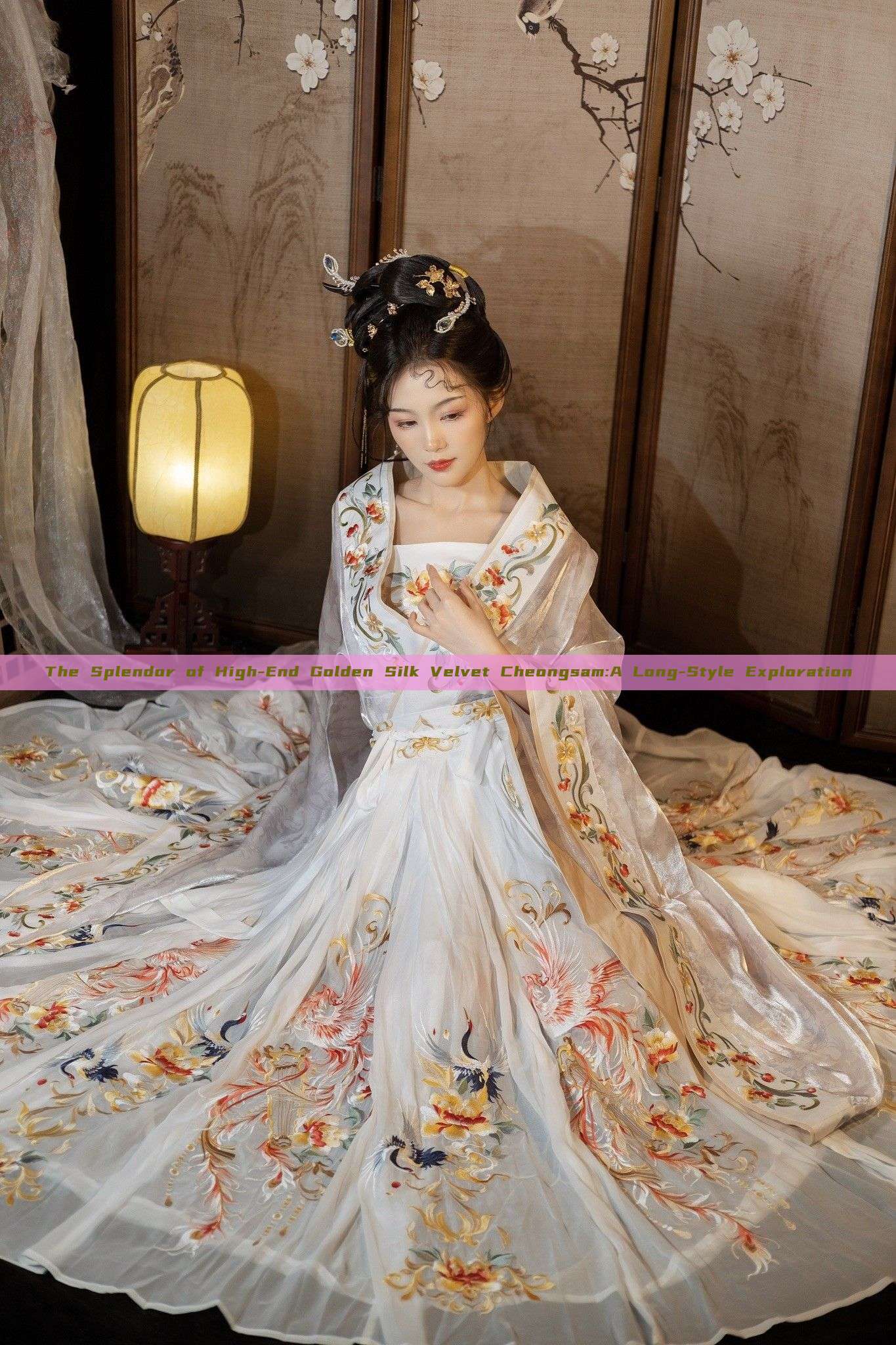 The Splendor of High-End Golden Silk Velvet Cheongsam:A Long-Style Exploration The Splendor of High-End Golden Silk Velvet Cheongsam:A Long-Style Exploration