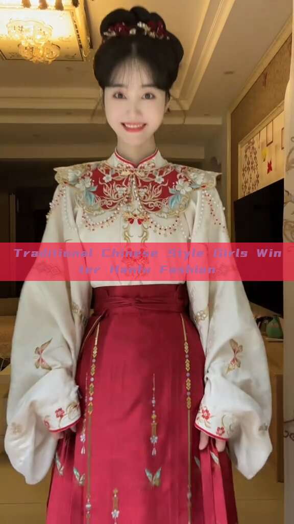 Traditional Chinese Style Girls Winter Hanfu Fashion Traditional Chinese Style Girls Winter Hanfu Fashion