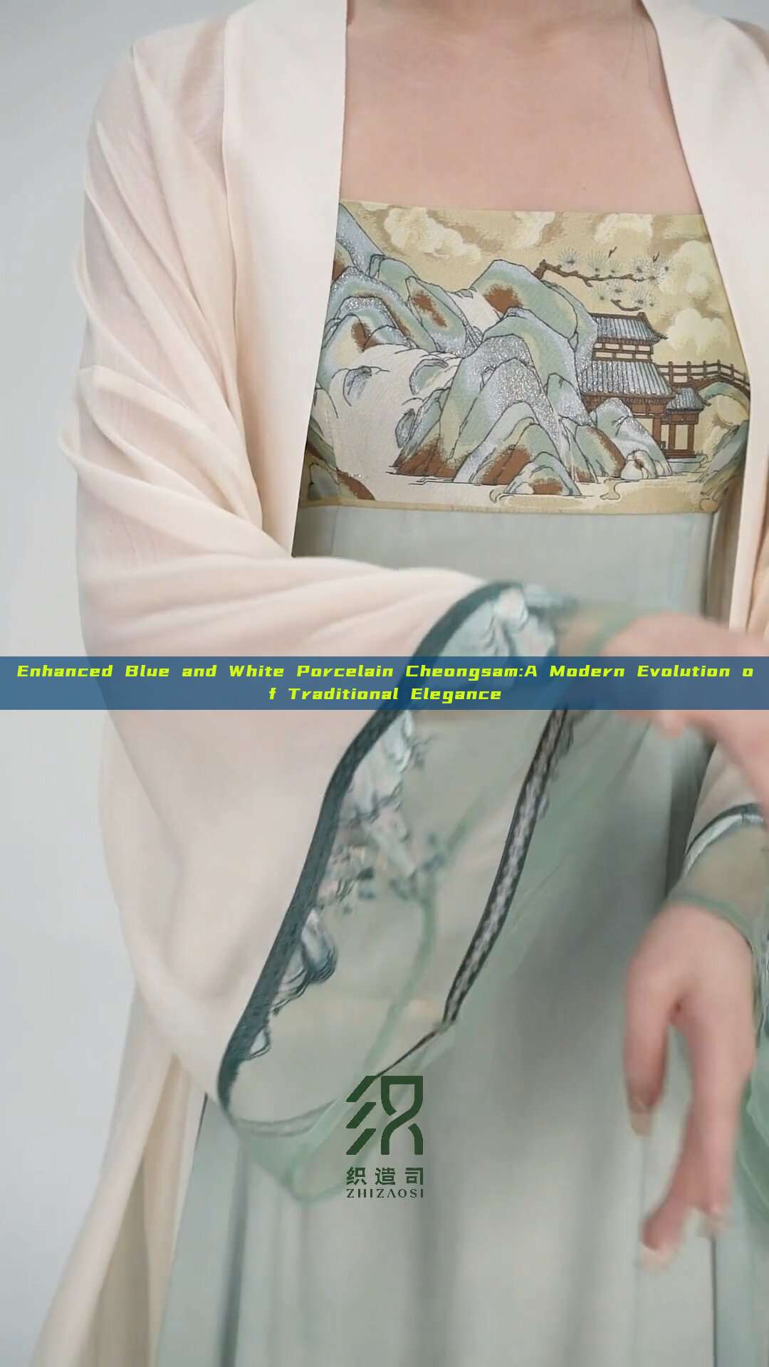 Enhanced Blue and White Porcelain Cheongsam:A Modern Evolution of Traditional Elegance Enhanced Blue and White Porcelain Cheongsam:A Modern Evolution of Traditional Elegance