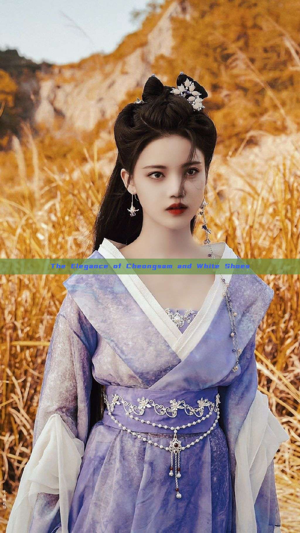 The Elegance of Cheongsam and White Shoes The Elegance of Cheongsam and White Shoes