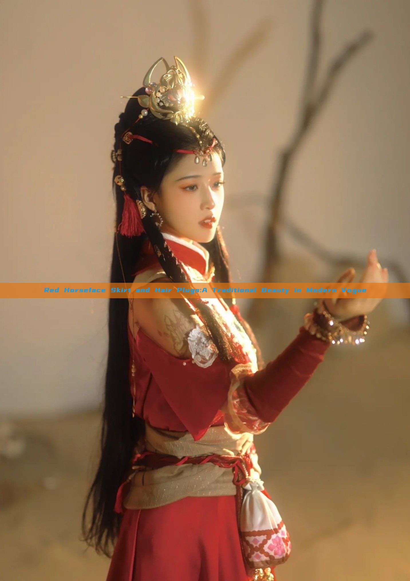Red Horseface Skirt and Hair Plugs:A Traditional Beauty in Modern Vogue