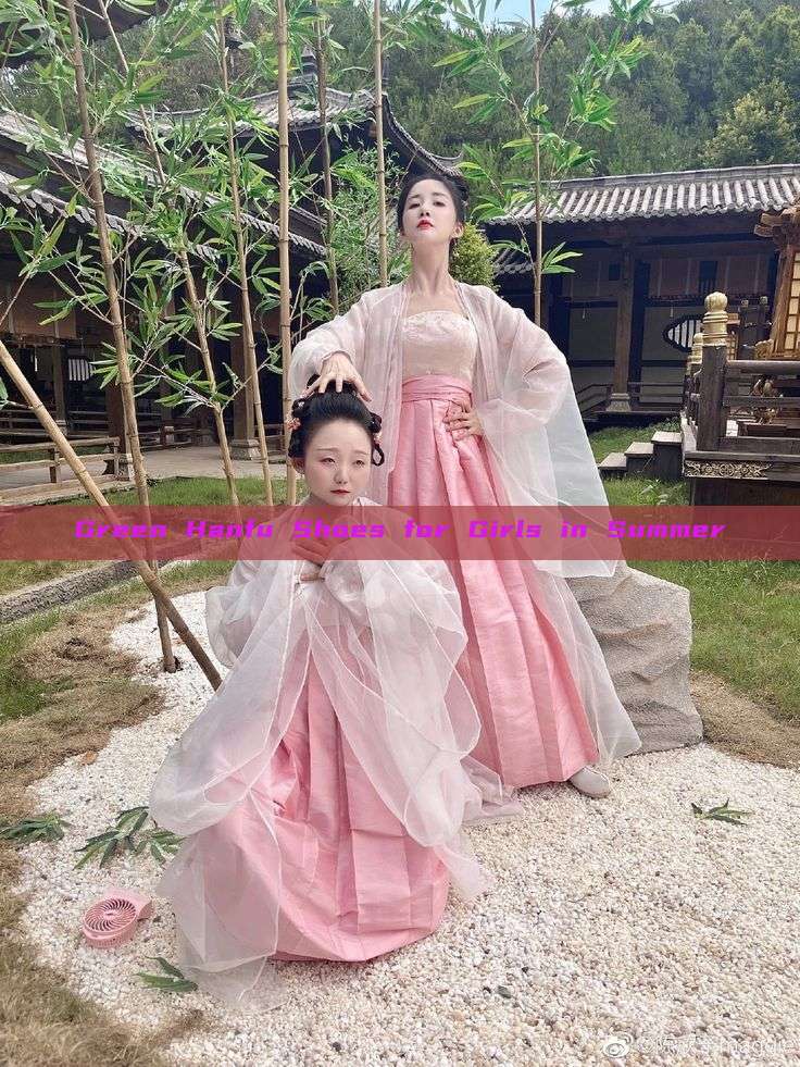 Green Hanfu Shoes for Girls in Summer Green Hanfu Shoes for Girls in Summer