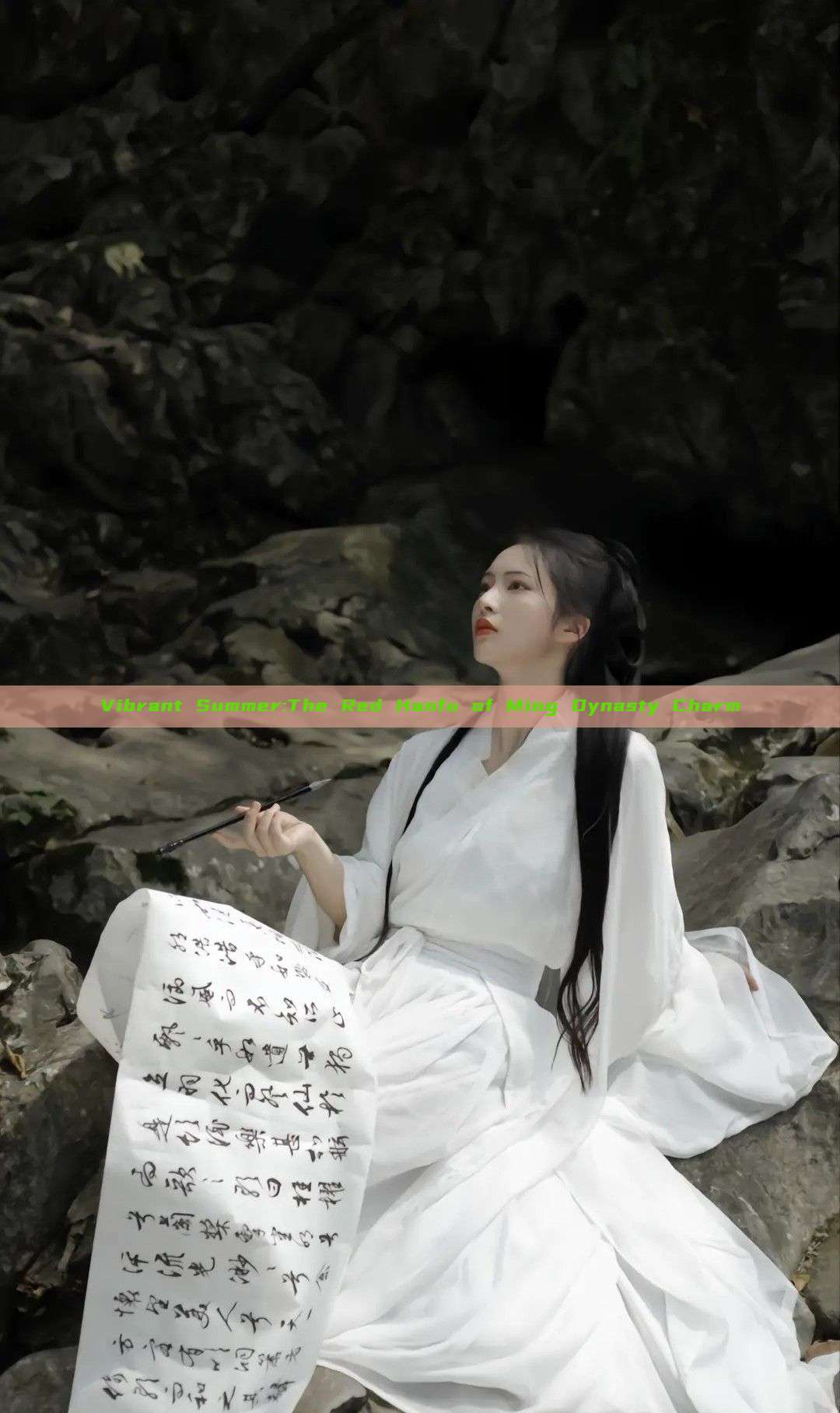 Vibrant Summer:The Red Hanfu of Ming Dynasty Charm