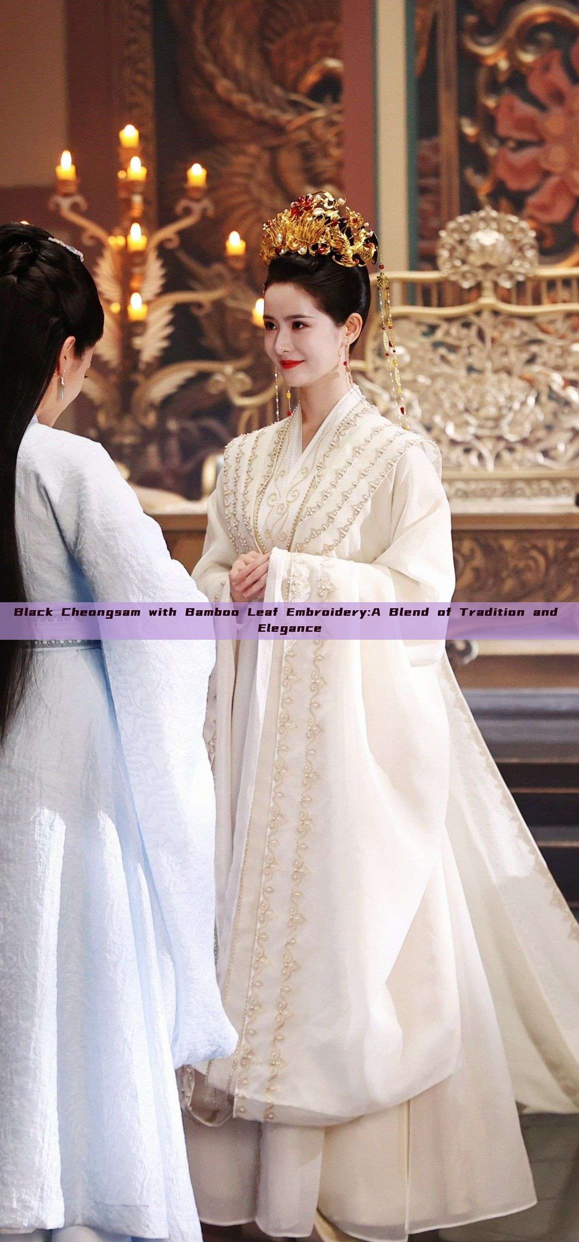 Black Cheongsam with Bamboo Leaf Embroidery:A Blend of Tradition and Elegance Black Cheongsam with Bamboo Leaf Embroidery:A Blend of Tradition and Elegance