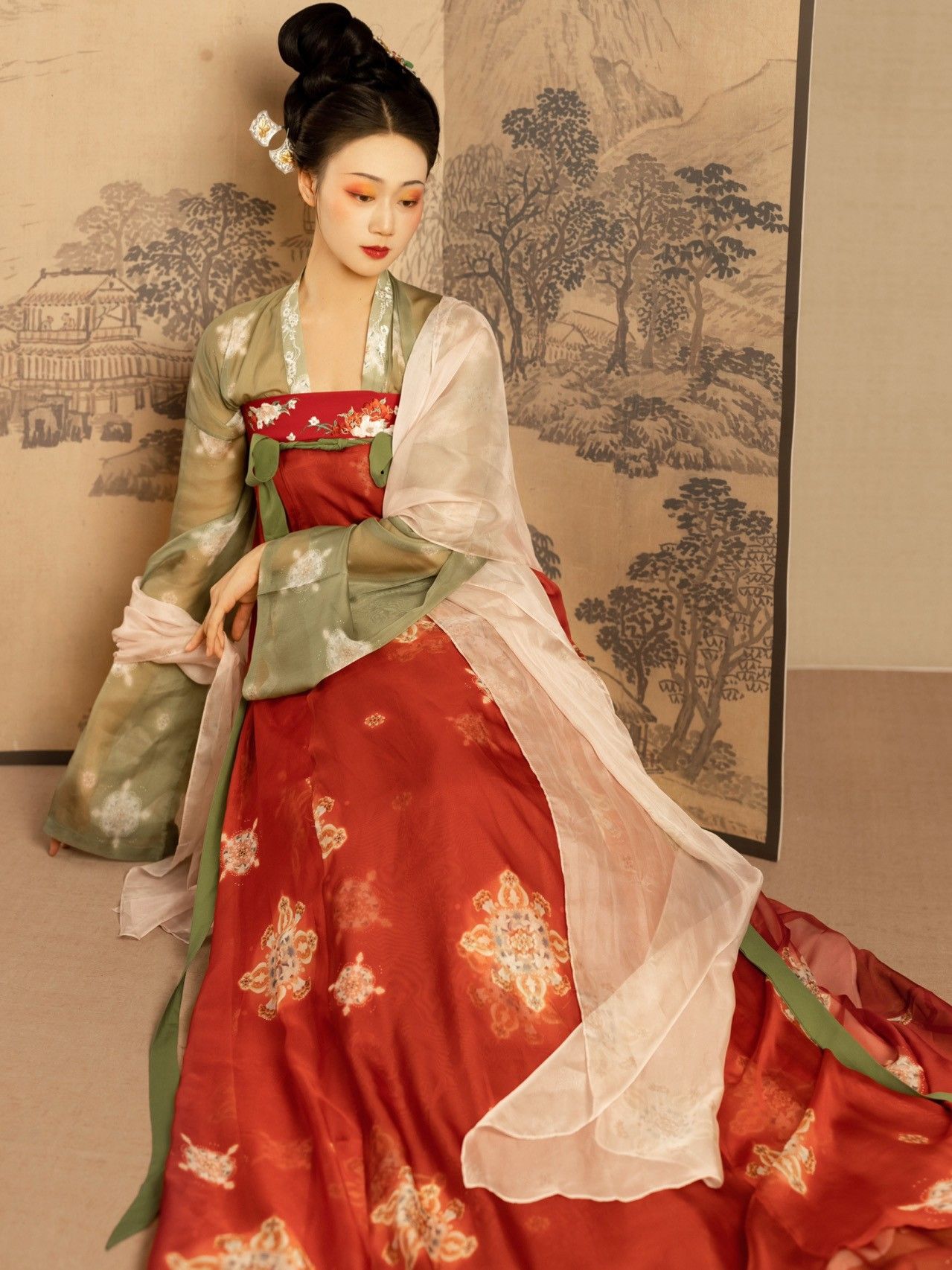 Traditional Chinese-Style Womens Winter Clothing Set The Art of Tang Suit Traditional Chinese-Style Womens Winter Clothing Set The Art of Tang Suit