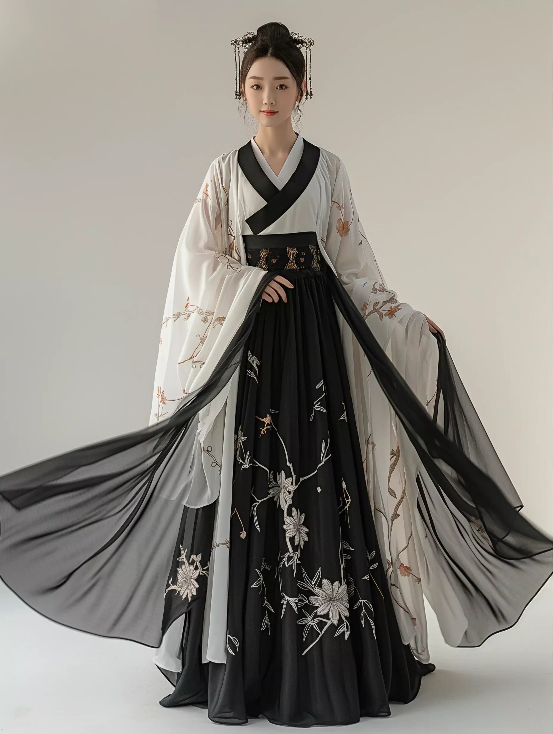 Embracing the Curves:A Plus-Size Black Cheongsam Story Embracing the Curves:A Plus-Size Black Cheongsam Story