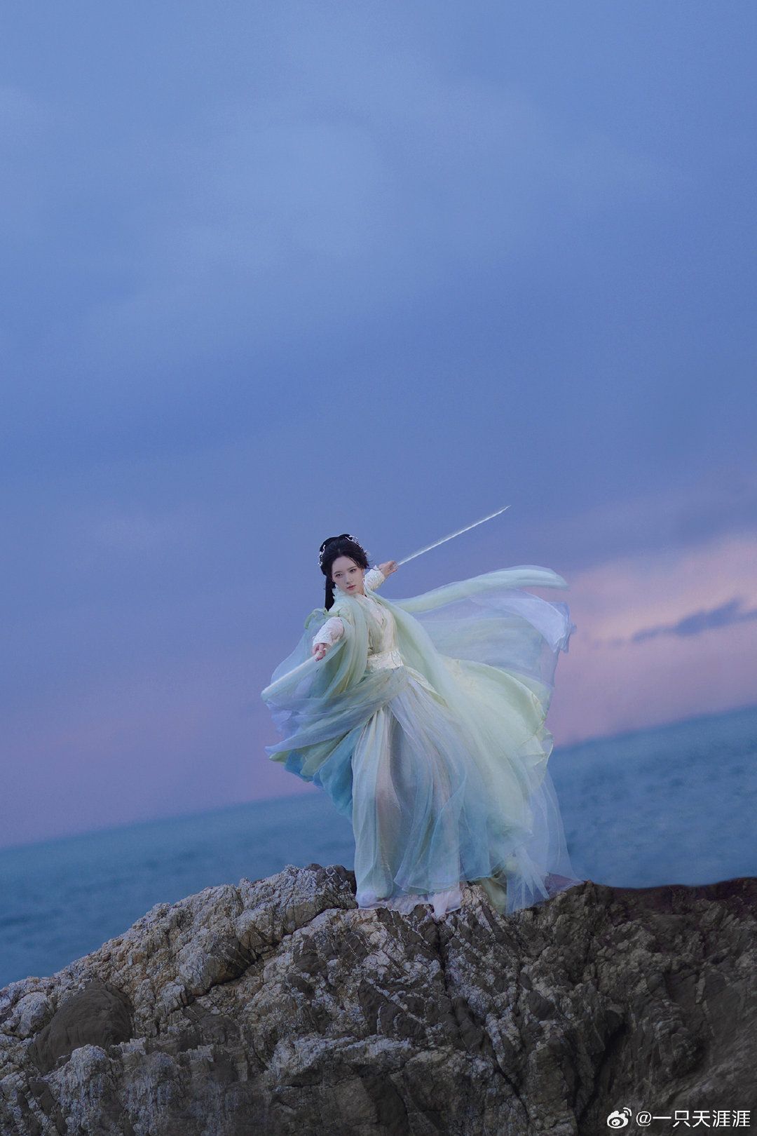 The Enchantment of a Jade Green Hanfu Strapless Dress The Enchantment of a Jade Green Hanfu Strapless Dress