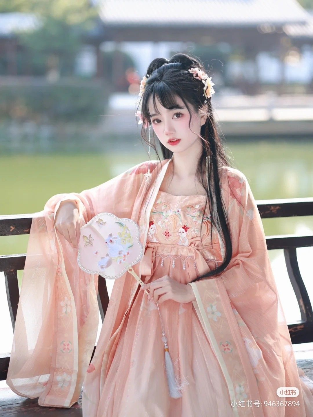 The Enchantment of a Young Girl in Traditional Hanfu Costume The Enchantment of a Young Girl in Traditional Hanfu Costume