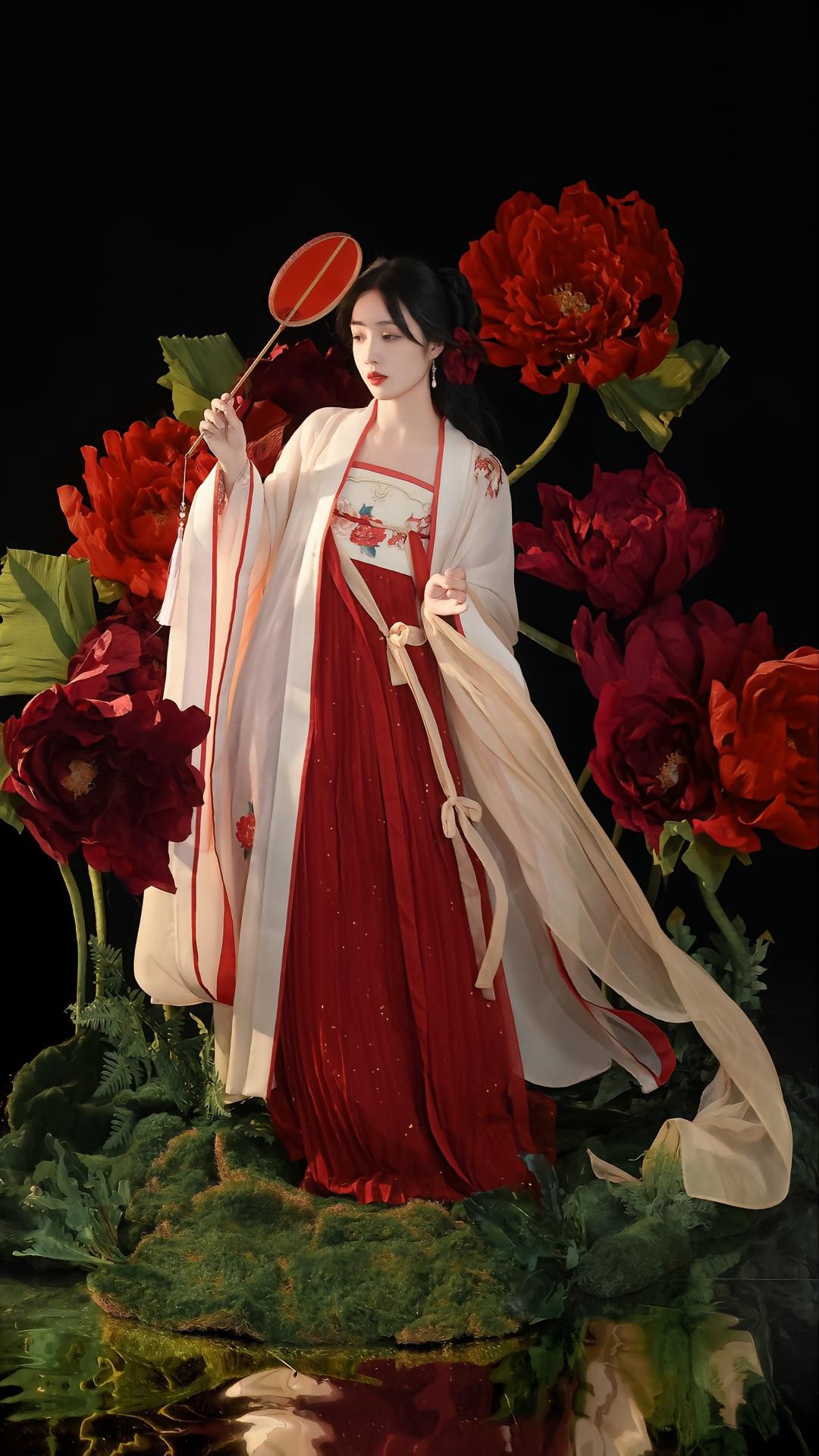 Elegant Black Cheongsam with Long Sleeves:A Symbol of Grace and Dignity Elegant Black Cheongsam with Long Sleeves:A Symbol of Grace and Dignity