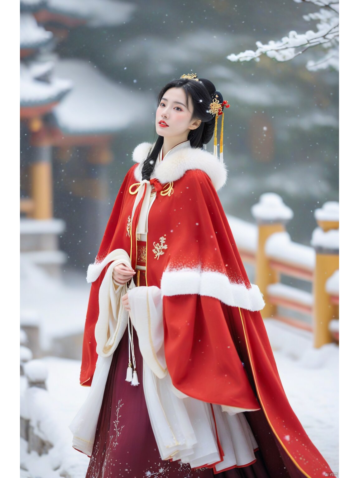 A Girls Hanfu New Years Visit Dress:A Blend of Tradition and Modernity A Girls Hanfu New Years Visit Dress:A Blend of Tradition and Modernity