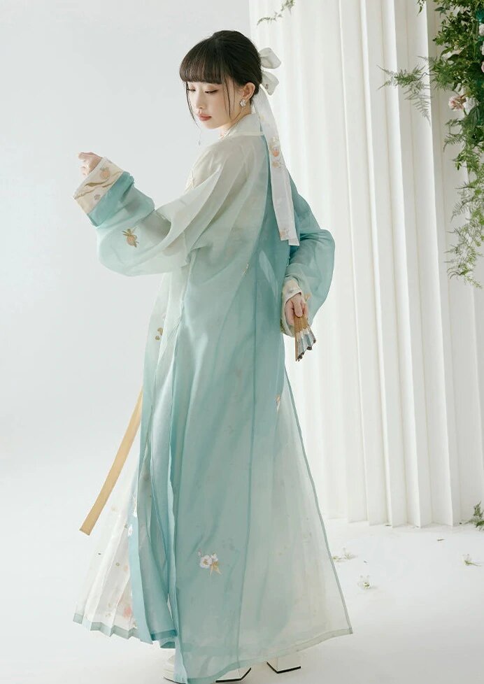 Autumn and Winter Style of Horseface Skirt in Tibetan Blue Autumn and Winter Style of Horseface Skirt in Tibetan Blue