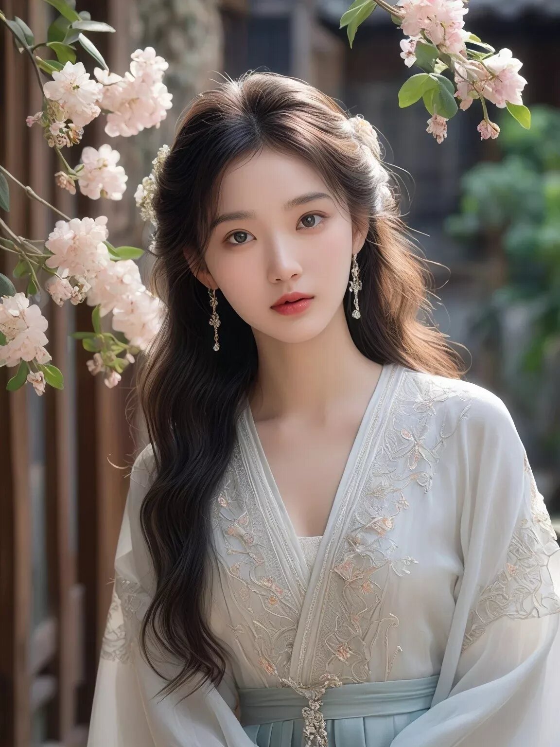 Traditional Chinese-Style Clothing:The Splendid Placket-Closed Blouse with Cheongsam Collar Traditional Chinese-Style Clothing:The Splendid Placket-Closed Blouse with Cheongsam Collar