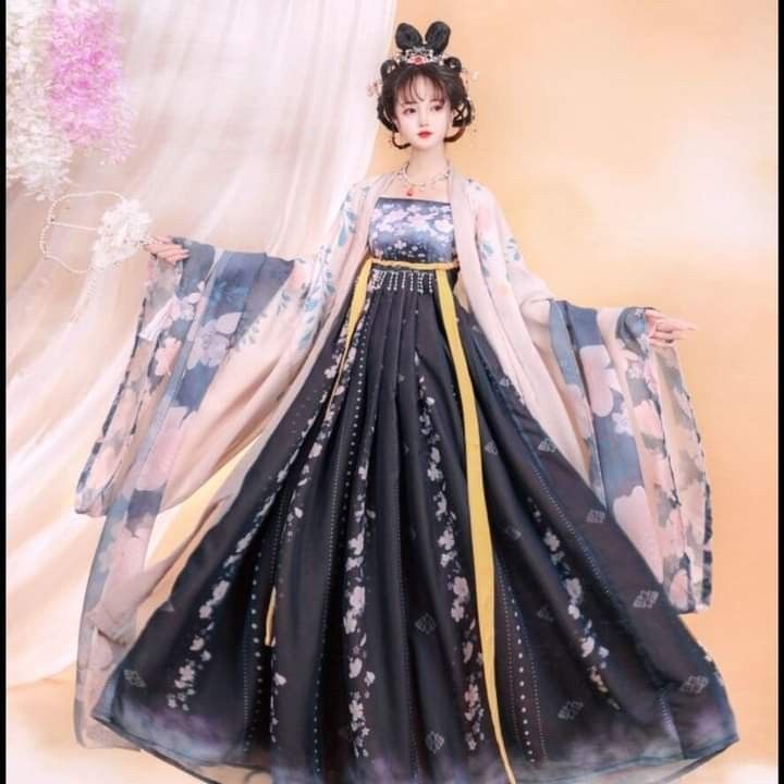 A Little Girls Traditional Chinese Style Ensemble:The Cheerful Maomin Dress and Skirt Set A Little Girls Traditional Chinese Style Ensemble:The Cheerful Maomin Dress and Skirt Set
