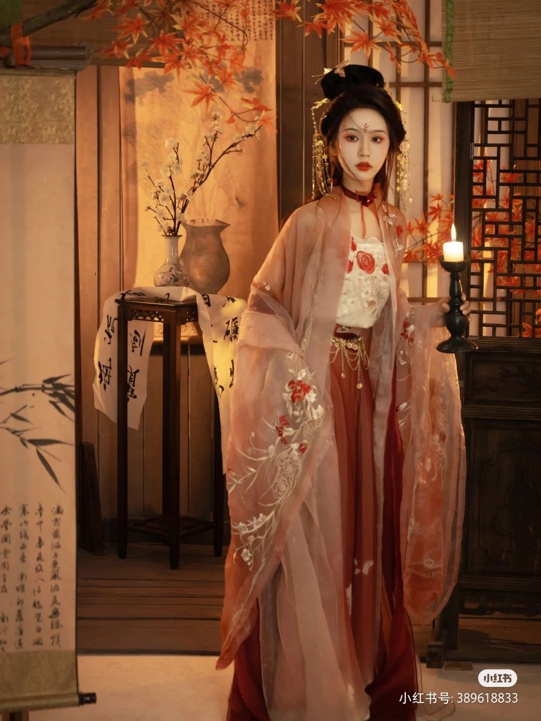 The Enchantment of a Pink Embroidered Horseback Skirt The Enchantment of a Pink Embroidered Horseback Skirt