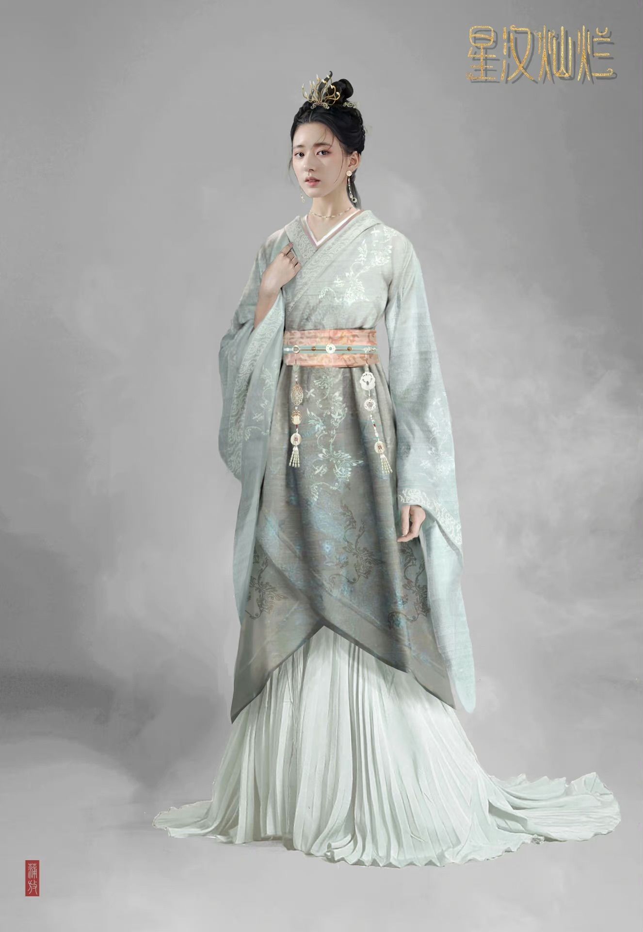 Little Girls Traditional Chinese Hanfu Summerwear Set Little Girls Traditional Chinese Hanfu Summerwear Set