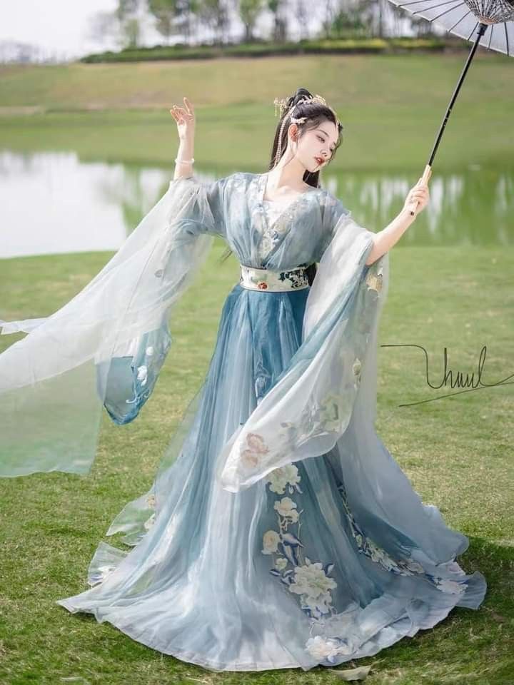 The Celebration of Chinese New Year:A Girl in Traditional Hanfu Costume The Celebration of Chinese New Year:A Girl in Traditional Hanfu Costume