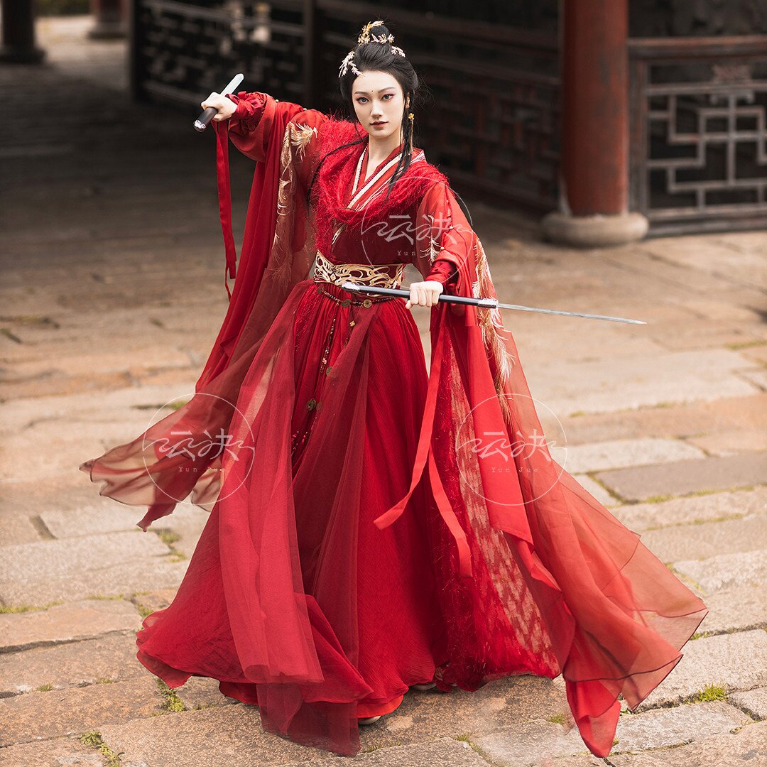 Red Chinese-Style Girls Cheongsam for Chinese New Year Celebration Red Chinese-Style Girls Cheongsam for Chinese New Year Celebration