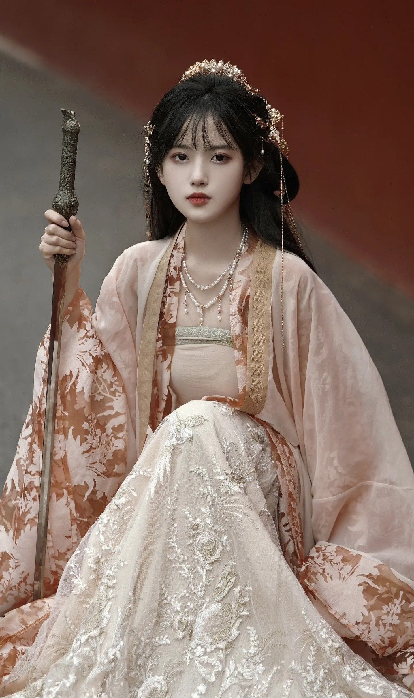 The Splendor of Hanfu:A Red Coral Choker Necklace The Splendor of Hanfu:A Red Coral Choker Necklace
