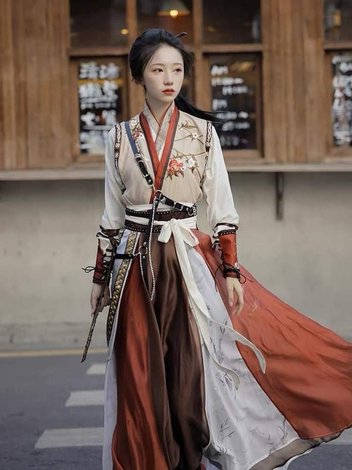 A Girls Hanfu Robe Skirt:The Charm of Traditional Elegance in Modern Attire A Girls Hanfu Robe Skirt:The Charm of Traditional Elegance in Modern Attire