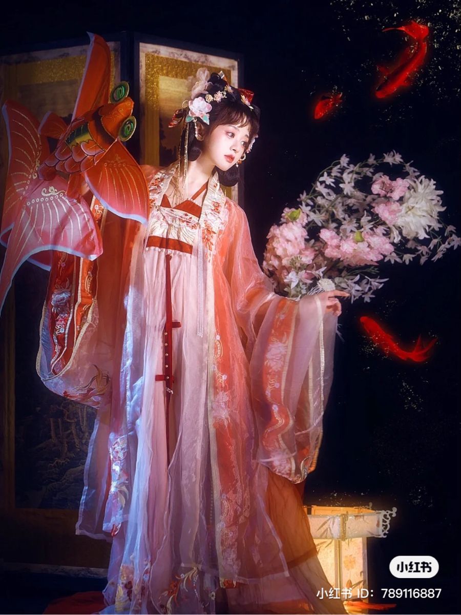 A 12-Year-Old Fairy in Traditional Chinese Hanfu Dress A 12-Year-Old Fairy in Traditional Chinese Hanfu Dress
