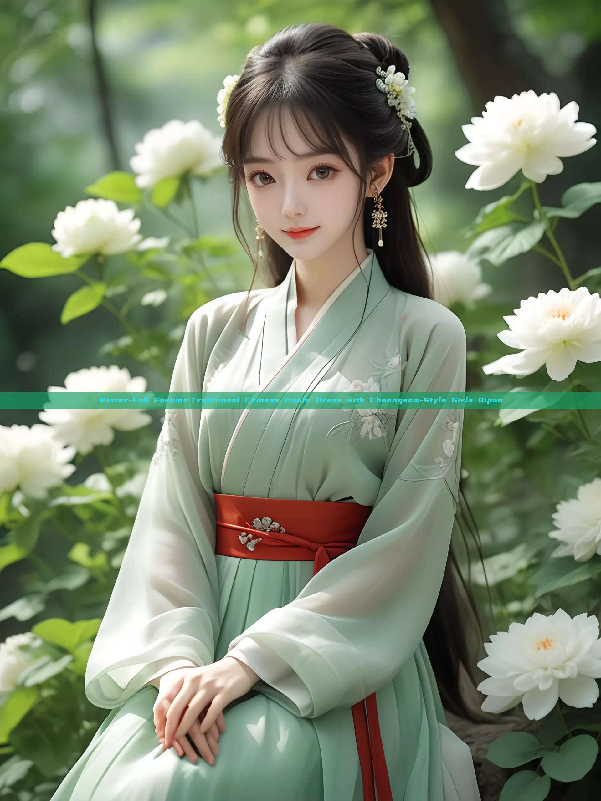 Winter-Fall Fashion:Traditional Chinese Hanfu Dress with Cheongsam-Style Girls Qipao Winter-Fall Fashion:Traditional Chinese Hanfu Dress with Cheongsam-Style Girls Qipao