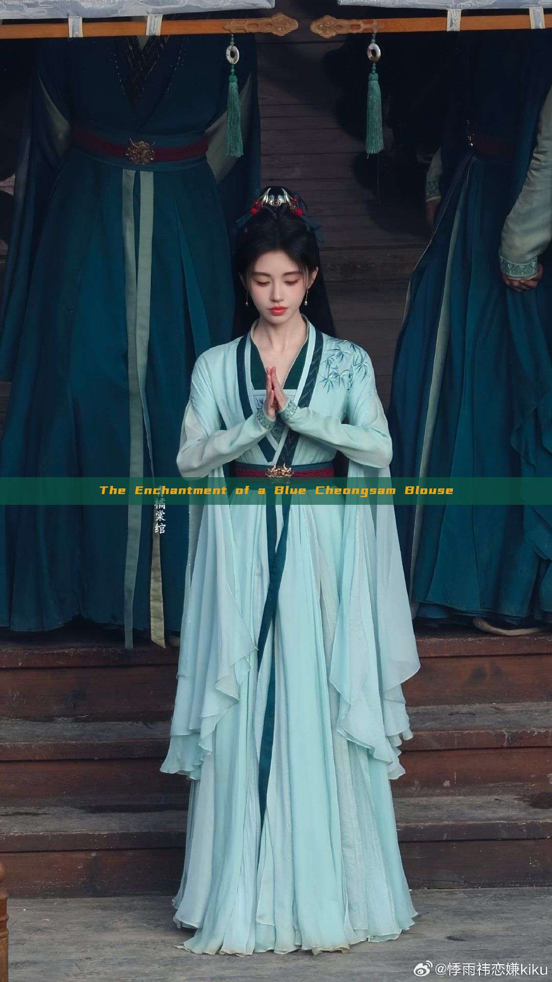 The Enchantment of a Blue Cheongsam Blouse The Enchantment of a Blue Cheongsam Blouse